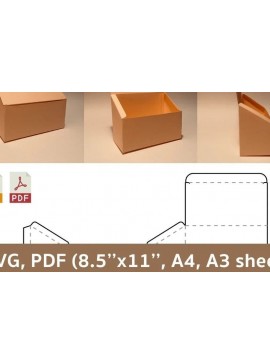 Σετ των 2 Intra απο ξύλο plywood 3mm-4mm πάχος Κουτί ψωμιού Δίασταση 15x15 cm INTRAFABR-33524113