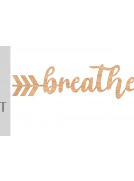 Σετ των 2 Intra απο ξύλο plywood 3mm-4mm πάχος λέιζερ Breathe Arrow Δίασταση 20x20 cm INTRAFABR-9744870