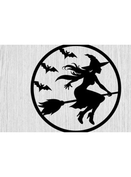 Σετ των 2 Intra απο ξύλο plywood 3mm-4mm πάχος κοπής με λέιζερ μεταλλικό τοίχου με σκουπόξυλο Δίασταση 40x40 cm INTRAFABR-102993211