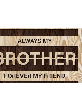 Intra απο ξύλο plywood 3mm-4mm πάχος BROTHER Sign 2 Layers 3d Δίασταση 30x20 cm INTRAFABR-25253046