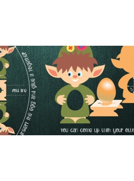 Σετ των 2 Intra απο ξύλο plywood 3mm-4mm πάχος Πρότυπο θήκης πασχαλινών αυγών Brownie Δίασταση 15x15 cm INTRAFABR-26295249