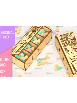 Σετ των 3 Intra απο ξύλο plywood 3mm-4mm πάχος Κουτί δώρου Builder Cut  Δίασταση 10x10 cm INTRAFABR-98269045