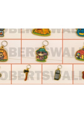 Σετ των 3 Intra απο ξύλο plywood 3mm-4mm πάχος Camping  Δίασταση 3x3 cm INTRAFABR-123666316