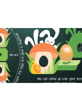 Σετ των 2 Intra απο ξύλο plywood 3mm-4mm πάχος Κουνελάκια Πασχαλινή Σοκολατένια Αυγοθήκη Δίασταση 15x15 cm INTRAFABR-24853617