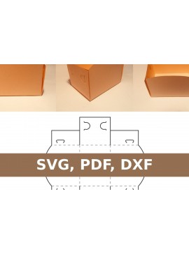 Σετ των 2 Intra απο ξύλο plywood 3mm-4mm πάχος Θήκη για Burger Δίασταση 15x15 cm INTRAFABR-33524563