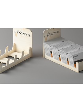 Σετ των 2 Intra απο ξύλο plywood 3mm-4mm πάχος Βάση βάσης οθόνης επαγγελματικών καρτών 469 Δίασταση 30x20 cm INTRAFABR-57798515