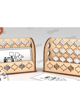 Σετ των 2 Intra απο ξύλο plywood 3mm-4mm πάχος θήκης επαγγελματικής κάρτας Δίασταση 30x20 cm INTRAFABR-111292262