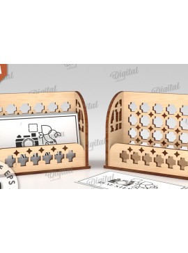 Σετ των 2 Intra απο ξύλο plywood 3mm-4mm πάχος θήκης επαγγελματικής κάρτας Δίασταση 30x20 cm INTRAFABR-111292298