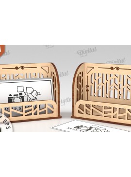 Σετ των 2 Intra απο ξύλο plywood 3mm-4mm πάχος θήκης επαγγελματικής κάρτας Δίασταση 30x20 cm INTRAFABR-111292360