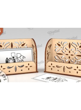 Σετ των 2 Intra απο ξύλο plywood 3mm-4mm πάχος θήκης επαγγελματικής κάρτας Δίασταση 30x20 cm INTRAFABR-111292053