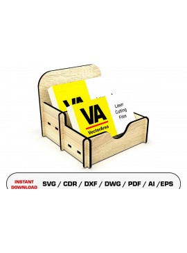 Σετ των 2 Intra απο ξύλο plywood 3mm-4mm πάχος κοπής με λέιζερ θήκη επαγγελματικής κάρτας Δίασταση 15x15 cm INTRAFABR-108321137