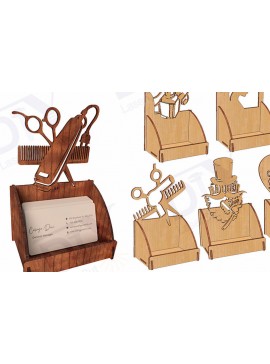 Σετ των 2 Intra απο ξύλο plywood 3mm-4mm πάχος κοπής με λέιζερ θήκη επαγγελματικής κάρτας Δίασταση 30x20 cm INTRAFABR-116659527