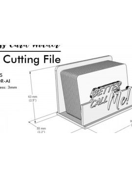 Intra απο ξύλο plywood 3mm-4mm πάχος Θήκη επαγγελματικής κάρτας, κοπής με λέιζερ Δίασταση 30x20 cm INTRAFABR-84078136