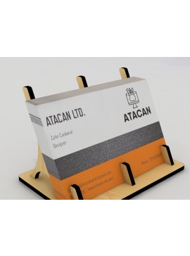 Σετ των 2 Intra απο ξύλο plywood 3mm-4mm πάχος κοπής με λέιζερ θήκη επαγγελματικής κάρτας Δίασταση 30x20 cm INTRAFABR-39967700