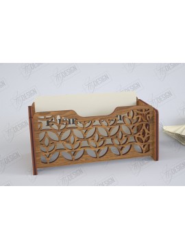 Σετ των 2 Intra απο ξύλο plywood 3mm-4mm πάχος Βάση επαγγελματικής κάρτας Cut  | Γραφείο Δίασταση 15x15 cm INTRAFABR-122464978