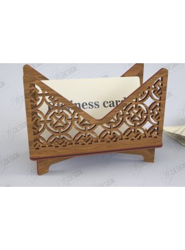 Σετ των 2 Intra απο ξύλο plywood 3mm-4mm πάχος Βάση επαγγελματικής κάρτας Cut  | Γραφείο Δίασταση 15x15 cm INTRAFABR-122464988