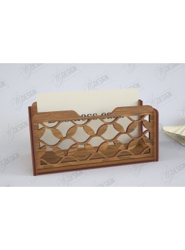 Σετ των 2 Intra απο ξύλο plywood 3mm-4mm πάχος Βάση επαγγελματικής κάρτας Cut  | Γραφείο Δίασταση 15x15 cm INTRAFABR-122670158