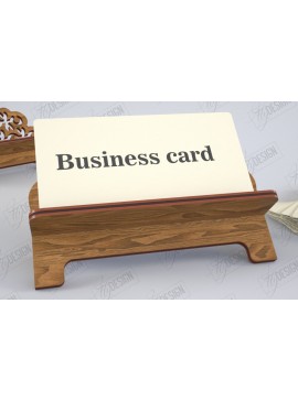 Σετ των 2 Intra απο ξύλο plywood 3mm-4mm πάχος Βάση επαγγελματικής κάρτας Cut  | Γραφείο Δίασταση 15x15 cm INTRAFABR-122670169