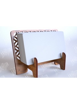 Σετ των 2 Intra απο ξύλο plywood 3mm-4mm πάχος Κάτοχος επαγγελματικής κάρτας | Αξεσουάρ γραφείου Δίασταση 15x15 cm INTRAFABR-112681566