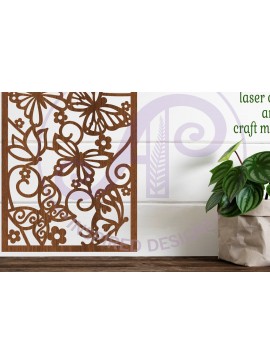 Σετ των 2 Intra απο ξύλο plywood 3mm-4mm πάχος Πινακίδα τοίχου Α4 Πεταλούδες, . Δίασταση 11x11 cm INTRAFABR-81477573