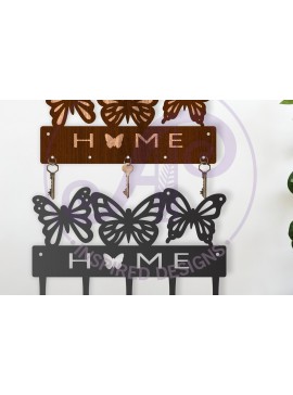 Σετ των 2 Intra απο ξύλο plywood 3mm-4mm πάχος Σχέδια κλειδαριάς πεταλούδες για ξύλο Δίασταση 12x12 cm INTRAFABR-116168339