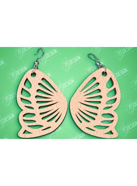 Σετ των 3 Intra απο ξύλο plywood 3mm-4mm πάχος Σχεδιασμός Σκουλαρίκια πεταλούδας | Αξεσουάρ Δίασταση 3x3 cm INTRAFABR-94677407