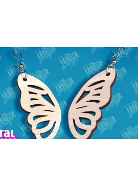 Σετ των 3 Intra απο ξύλο plywood 3mm-4mm πάχος Σχεδιασμός Σκουλαρίκια πεταλούδας | Αξεσουάρ Δίασταση 3x3 cm INTRAFABR-94676653