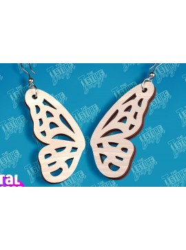 Σετ των 3 Intra απο ξύλο plywood 3mm-4mm πάχος Σχεδιασμός Σκουλαρίκια πεταλούδας | Αξεσουάρ Δίασταση 3x3 cm INTRAFABR-94676658