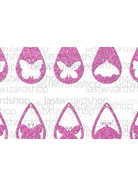 Σετ των 3 Intra απο ξύλο plywood 3mm-4mm πάχος Σκουλαρίκια πεταλούδα , Mothers Day Δίασταση 3x3 cm INTRAFABR-25328293