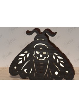 Σετ των 2 Intra απο ξύλο plywood 3mm-4mm πάχος Λάμπα πεταλούδας |μυστικό σχέδιο Δίασταση 30x20 cm INTRAFABR-120987756