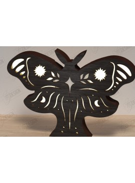 Σετ των 2 Intra απο ξύλο plywood 3mm-4mm πάχος Λάμπα πεταλούδας |μυστικό σχέδιο Δίασταση 30x20 cm INTRAFABR-120987771