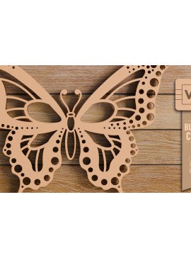 Σετ των 2 Intra απο ξύλο plywood 3mm-4mm πάχος  πεταλούδας και κοπής CNC Δίασταση 20x30 cm INTRAFABR-98933478