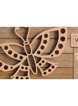 Σετ των 2 Intra απο ξύλο plywood 3mm-4mm πάχος  πεταλούδας και κοπής CNC Δίασταση 20x30 cm INTRAFABR-98978097