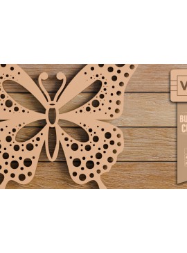 Σετ των 2 Intra απο ξύλο plywood 3mm-4mm πάχος  πεταλούδας και κοπής CNC Δίασταση 20x30 cm INTRAFABR-99339112