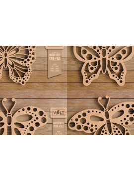 Intra απο ξύλο plywood 3mm-4mm πάχος  πεταλούδας και κοπής CNC Δίασταση 20x30 cm INTRAFABR-99339711