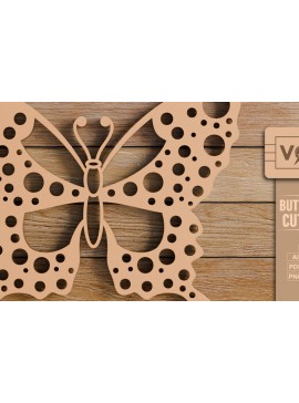 Σετ των 2 Intra απο ξύλο plywood 3mm-4mm πάχος  πεταλούδας και κοπής CNC Δίασταση 20x30 cm INTRAFABR-99339775