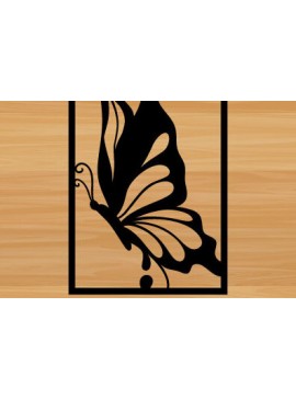 Intra απο ξύλο plywood 3mm-4mm πάχος Πεταλούδα Glowforge Wall Art Δίασταση 40x40 cm INTRAFABR-68048989
