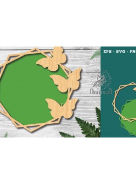 Intra απο ξύλο plywood 3mm-4mm πάχος Πινακίδα πεταλούδας 1 Δίασταση 30x20 cm INTRAFABR-123337428