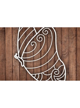 Σετ των 2 Intra απο ξύλο plywood 3mm-4mm πάχος σχεδίασης Butterfly /Ξυλοκόψιμο Δίασταση 15x15 cm INTRAFABR-39285328