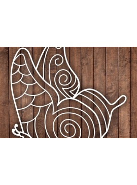 Σετ των 2 Intra απο ξύλο plywood 3mm-4mm πάχος σχεδίασης Butterfly /Ξυλοκόψιμο Δίασταση 15x15 cm INTRAFABR-39285338