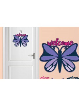 Intra απο ξύλο plywood 3mm-4mm πάχος Πινακίδα πόρτας με στρώματα πεταλούδας 3 - Eps Δίασταση 30x20 cm INTRAFABR-30304515