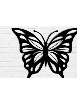 Intra απο ξύλο plywood 3mm-4mm πάχος κοπής με λέιζερ μεταλλικού τοίχου Butterfly Δίασταση 40x40 cm INTRAFABR-116407214