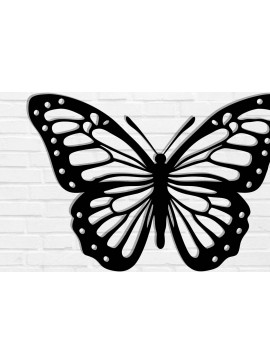 Σετ των 2 Intra απο ξύλο plywood 3mm-4mm πάχος Butterfly Metal Art Wall Art Δίασταση 40x40 cm INTRAFABR-116406694