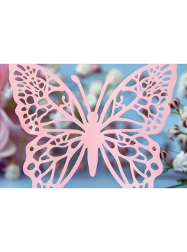 Σετ των 2 Intra απο ξύλο plywood 3mm-4mm πάχος Πρότυπο κάρτας Πεταλούδας Papercut Δίασταση 10x20 cm INTRAFABR-92221313