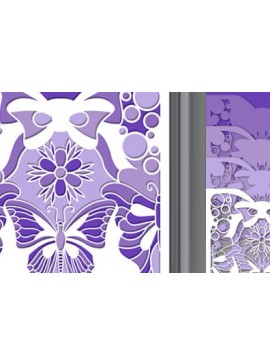 Σετ των 3 Intra απο ξύλο plywood 3mm-4mm πάχος Κουτί σκιάς πεταλούδας Διακόσμηση τοίχου με Δίασταση 25x25 cm INTRAFABR-71380197