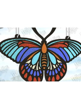 Σετ των 2 Intra απο ξύλο plywood 3mm-4mm πάχος Suncatcher πεταλούδας | CNC Δίασταση 30x20 cm INTRAFABR-123578673