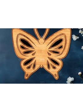 Σετ των 2 Intra απο ξύλο plywood 3mm-4mm πάχος Πεταλούδα ξύλινο φυτώριο με λέιζερ Δίασταση 15x15 cm INTRAFABR-120626864