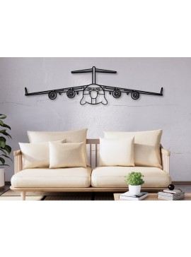 Σετ των 2 Intra απο ξύλο plywood 3mm-4mm πάχος C-17 Globemaster αεροσκάφος Δίασταση 15x15 cm INTRAFABR-110587050