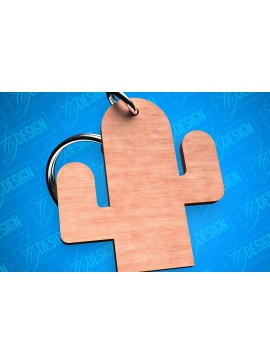 Σετ των 3 Intra απο ξύλο plywood 3mm-4mm πάχος Cactus Keychain Shapes Δίασταση 6x6 cm INTRAFABR-82325276