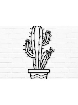 Σετ των 2 Intra απο ξύλο plywood 3mm-4mm πάχος Cactus Wall Crafts Decor Cut  Δίασταση 40x40 cm INTRAFABR-70830344